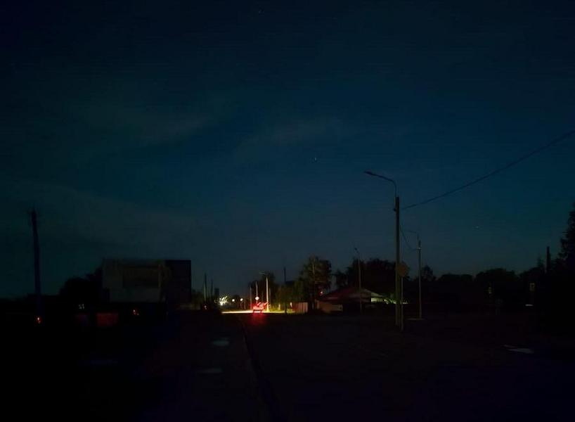 Центральная улица Хабаров поздним вечером погружается в темноту