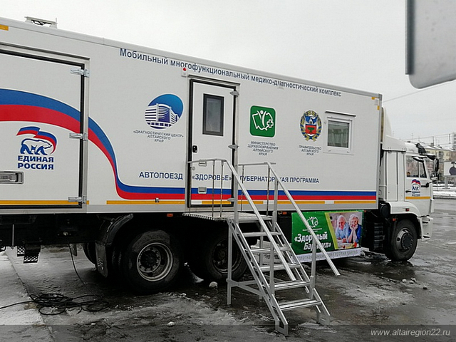 Около трёх тысяч жителей Алтайского края обследовали врачи автопоезда «Здоровье» в ноябре