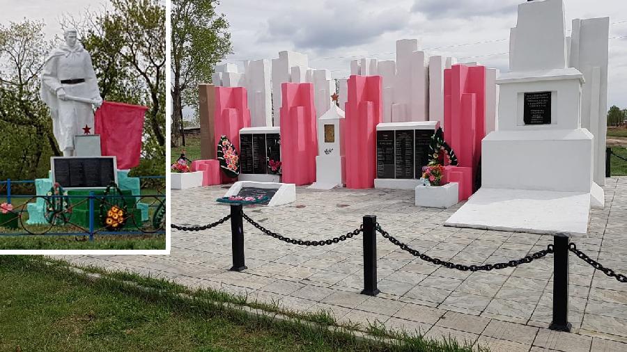 Жители Плёсо-Курьинского сельсовета обновили мемориалы Славы на своей территории