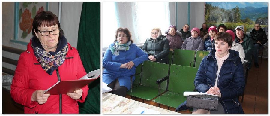 Глава Плёсо-Курьинского сельсовета отчиталась о проделанной за год работе перед жителями своей территории