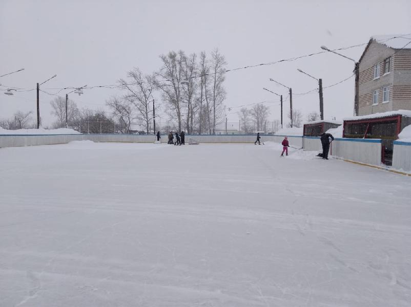 Хоккейная коробка «Сибирь» в Новоильинке–лучшая в Алтайском крае