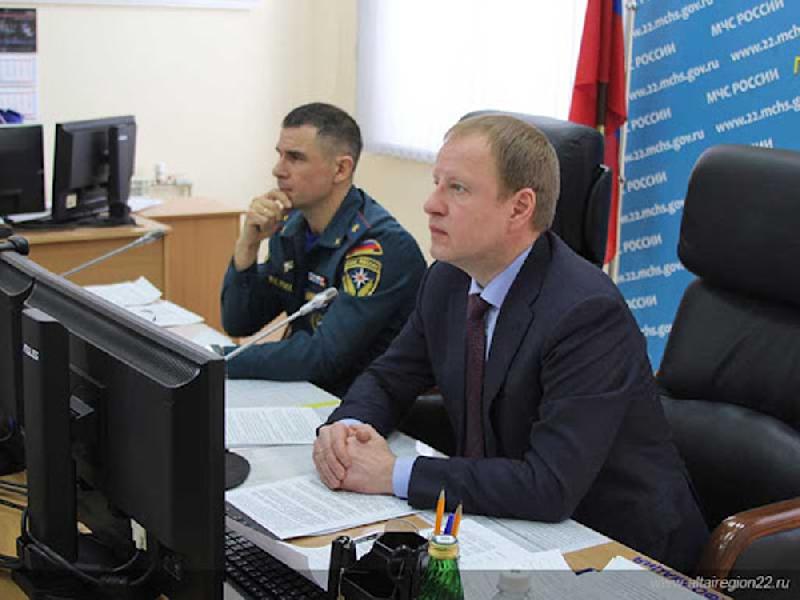 Губернатор Алтайского края Виктор Томенко принял участие в совещании МЧС России по вопросам безаварийного пропуска весеннего половодья Губернатор Алтайского края Виктор Томенко принял участие в совещании МЧС России по вопросам безаварийного пропуска весеннего половодья