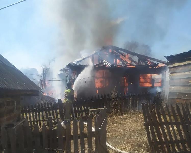 В алтайском селе пожилая женщина жгла сухую траву и погибла в разгоревшемся пожаре